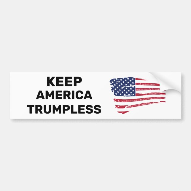 Keep America Trumpless Bumper Sticker (Front)