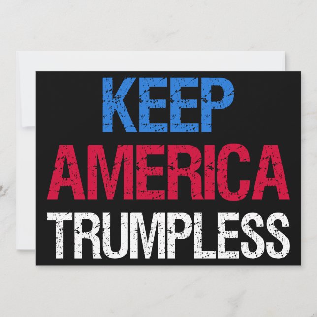 Keep America Trumpless I Invitation (Front)