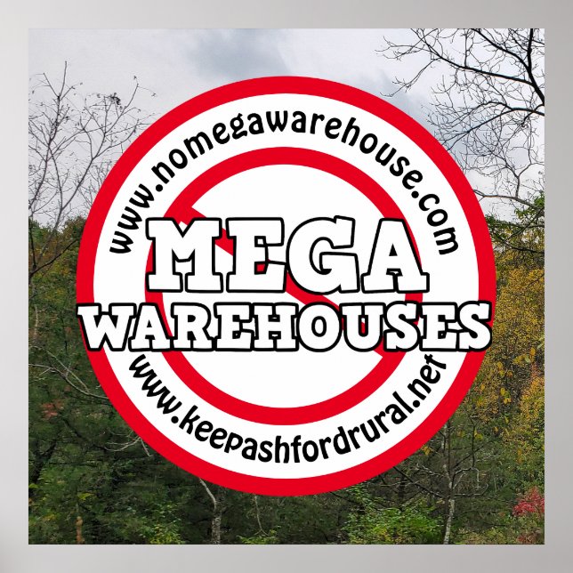 Keep Ashford Rural | No Mega Warehouses     Poster (Front)