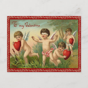 Keep Away Valentine Postcard