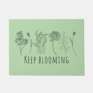 Keep Blooming foot mat