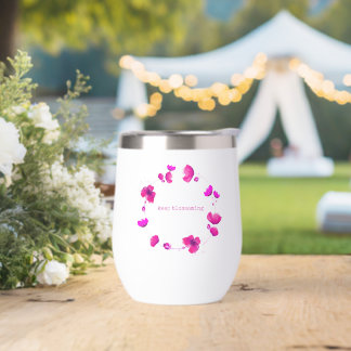 Keep Blossoming Insulated Wine Tumbler