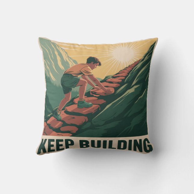 Keep Building Cushion (Back)
