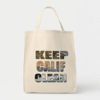 "Keep Calif Clean" Grocery Bag