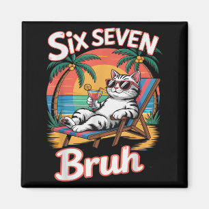 Keep Calm 67 Bruh Cat Vacation Cruise Trip Joke Ge Magnet
