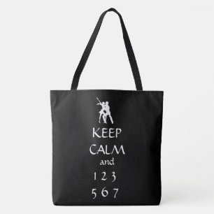 Keep Calm and 123 567 Tote Bag