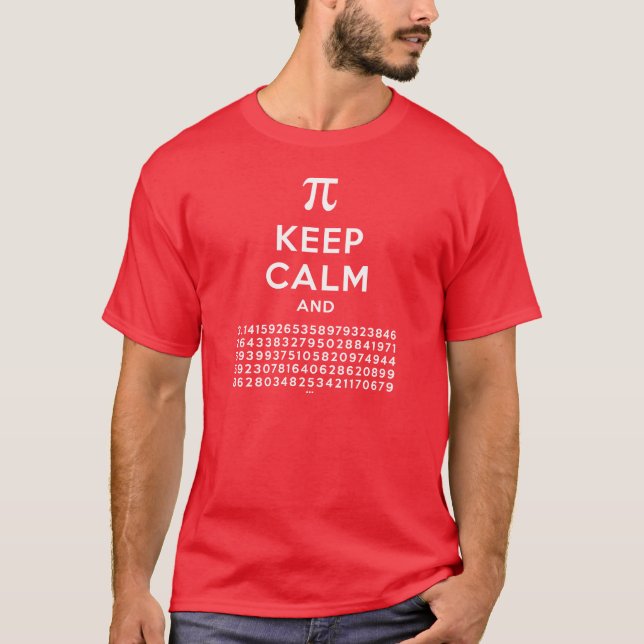 Keep Calm and 3.14 T-Shirt (Front)