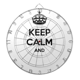 Keep calm and ... add your own text here! dartboard