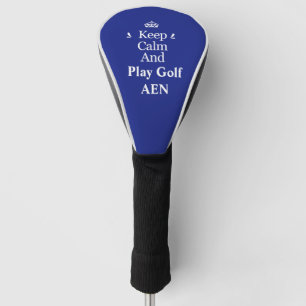 Keep Calm and Add Your Text Personalise Golf Head Cover