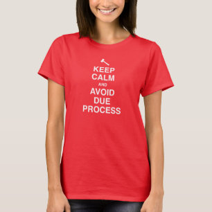 Keep Calm and Avoid Due Process T-Shirt