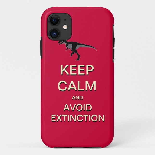 Keep Calm And Avoid Extinction iPhone 5 Case (Back)