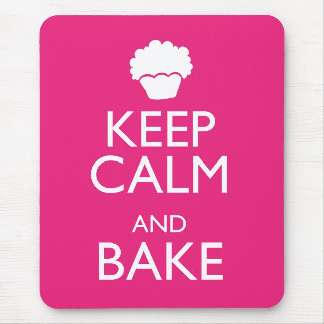 KEEP CALM AND BAKE MOUSE PAD (Front)