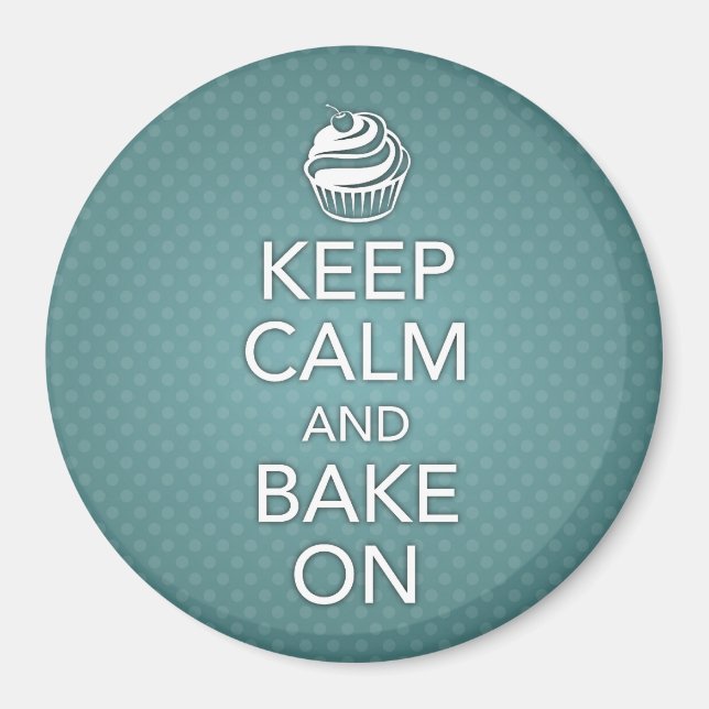 Keep Calm and Bake On Magnet (Front)