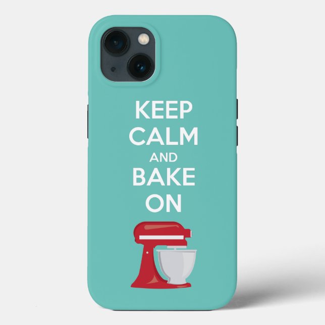 Keep Calm and Bake On Phone Case (Back)