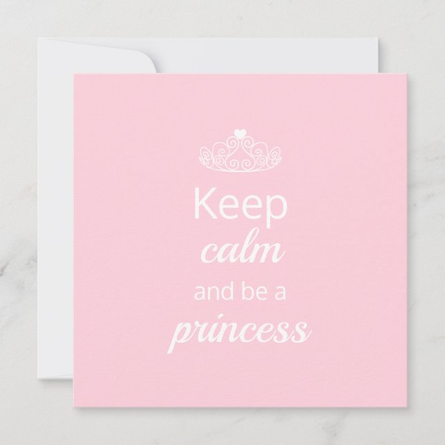 Keep Calm and Be a Princess Pink (Front)