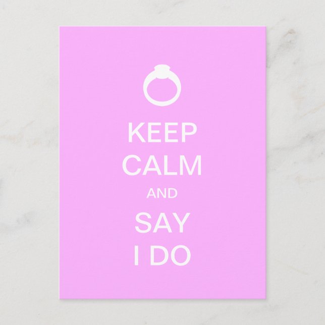 Keep Calm and Be a Princess Postcard (Front)