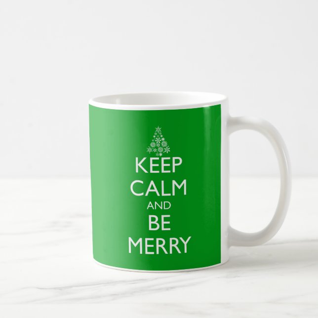 KEEP CALM AND BE MERRY COFFEE MUG (Right)