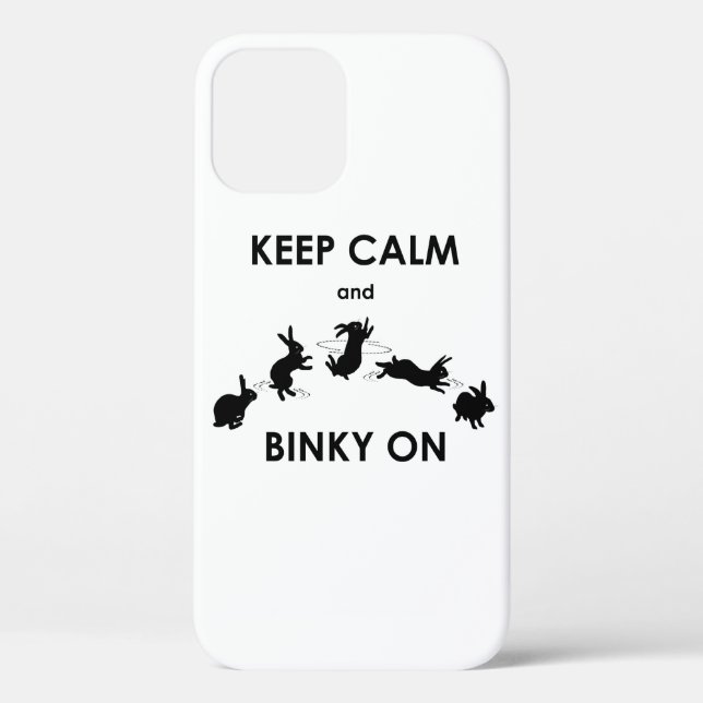 Keep Calm and Binky On iPhone 12 Case (Back)