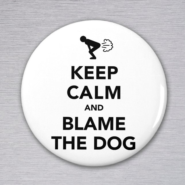 Keep Calm And Blame The Dog Magnet (Creator Uploaded)
