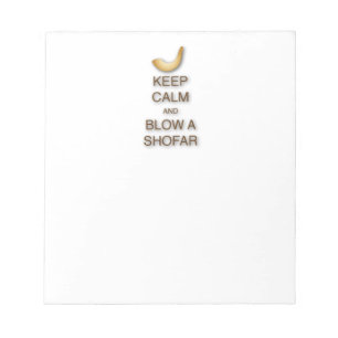 Keep Calm and Blow a Shofar Notepad