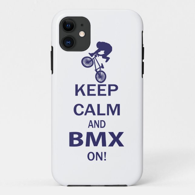 Keep Calm and BMX ON Case-Mate iPhone Case (Back)