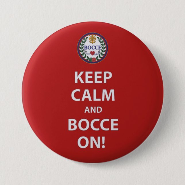 Keep Calm and Bocce On pin (Front)