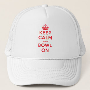 "Keep Calm and Bowl On" Trucker Hat