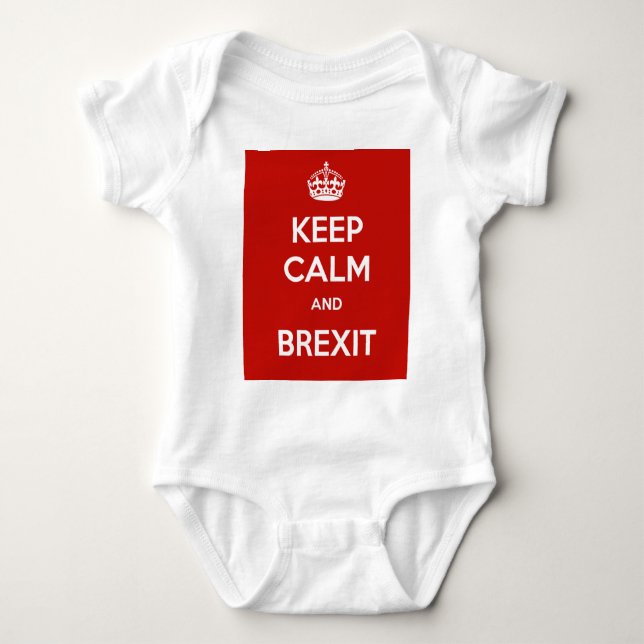 Keep Calm and Brexit Baby Bodysuit (Front)