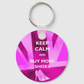 Keep Calm and Buy More Shoes Keyring
