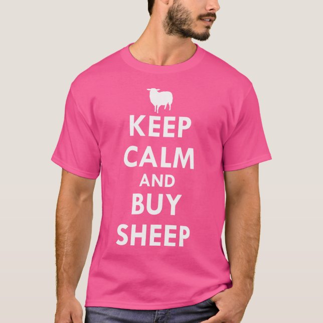 Keep Calm And Buy Sheep T-Shirt (Front)