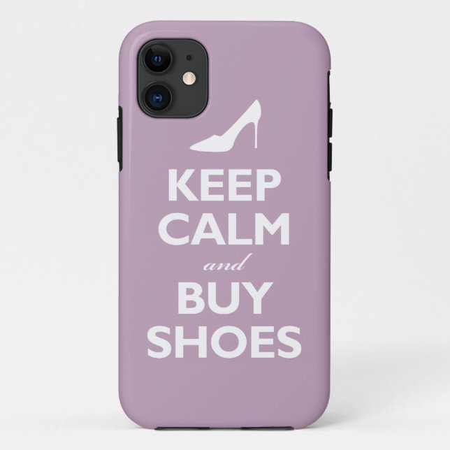 Keep Calm and Buy Shoes (pale violet) Case-Mate iPhone Case (Back)