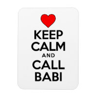 Keep Calm And Call Babi Czech Grandmother Magnet