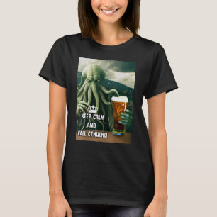 Keep Calm and Call Cthulhu Lovecraft T-Shirt