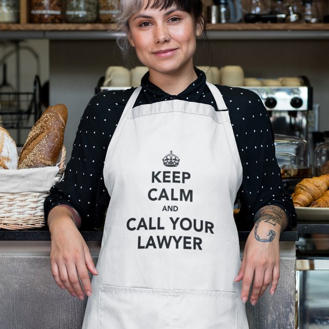 Keep Calm And Call Your Lawyer Standard Apron (Creator Uploaded)