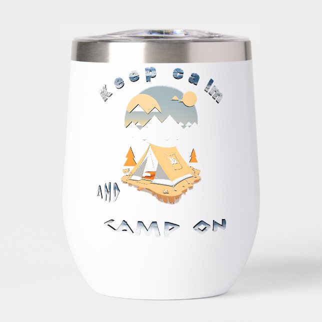 Keep calm and camp on adventure camp (Front)