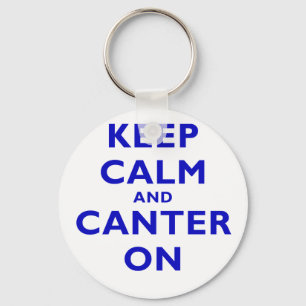 Keep Calm and Canter On Key Ring