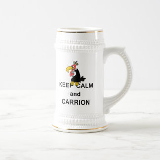 Keep Calm and Carrion Vulture Beer Stein