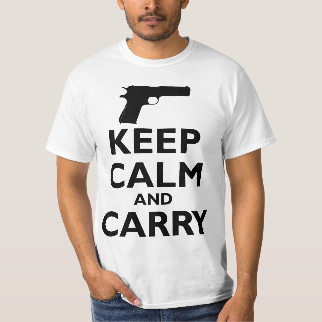 Keep Calm and Carry - 2nd Amendment T-Shirt (Front)