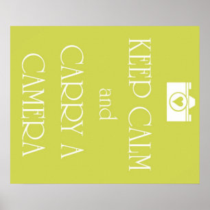 Keep Calm and Carry a Camera Poster