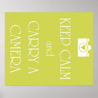 Keep Calm and Carry a Camera Poster