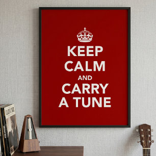 Keep Calm and Carry a Tune Poster