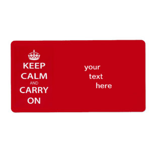 Keep Calm and Carry On