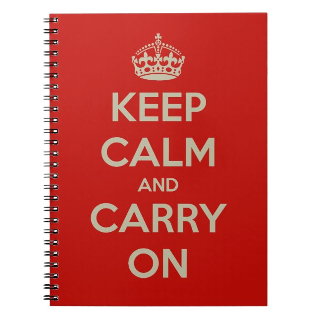 keep-calm-and-carry-on-10613 spiral notebook (Front)