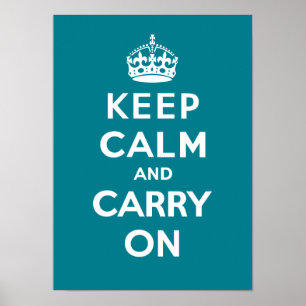 Keep Calm and Carry On_AQUA Poster