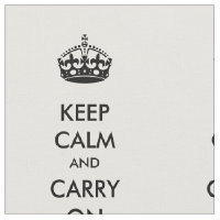 Keep Calm and Carry On Black on White