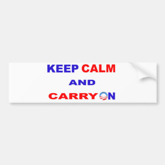 KEEP CALM AND CARRY ON BUMPER STICKER