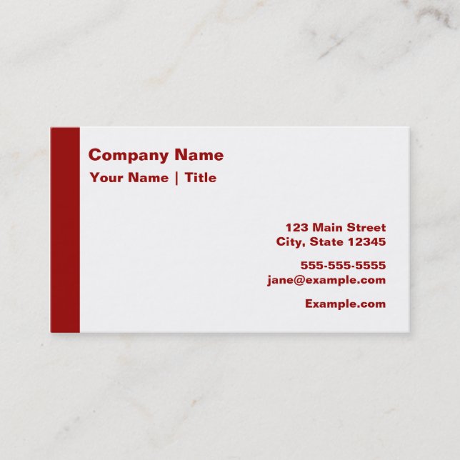 Keep Calm and Carry On Business Card (Front)