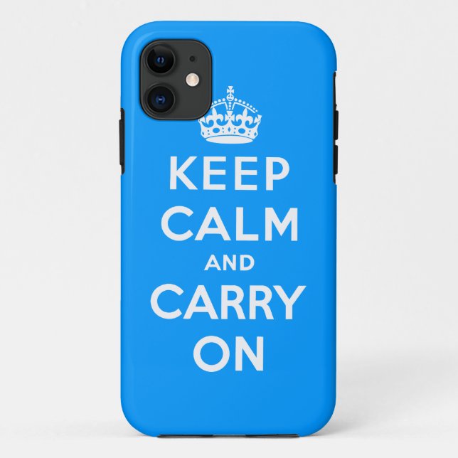 Keep Calm And Carry On Case-Mate iPhone Case (Back)