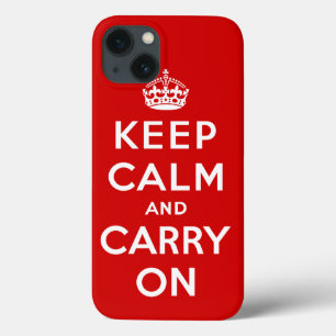 Keep Calm and Carry On iPhone 13 Case