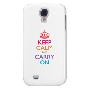 KEEP CALM AND CARRY ON GALAXY S4 CASE